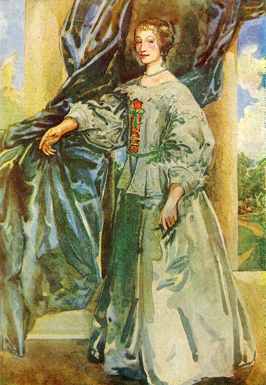 Naisten puku Kaarle I:n hallituskaudella (1625-1649) tekijältä Dion Clayton Calthrop