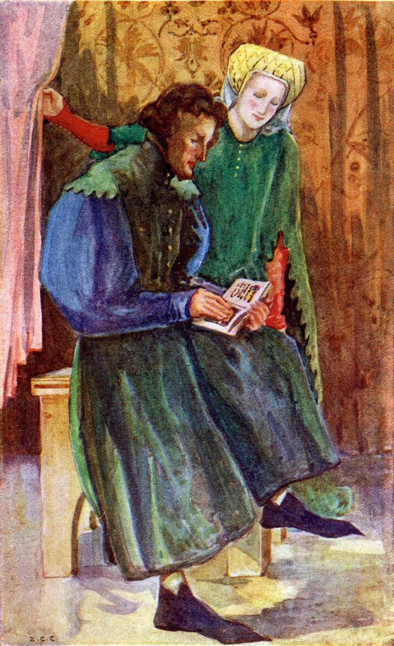 Pariskunnan puku Henrik IV:n hallituskaudella (1399-1413) tekijältä Dion Clayton Calthrop