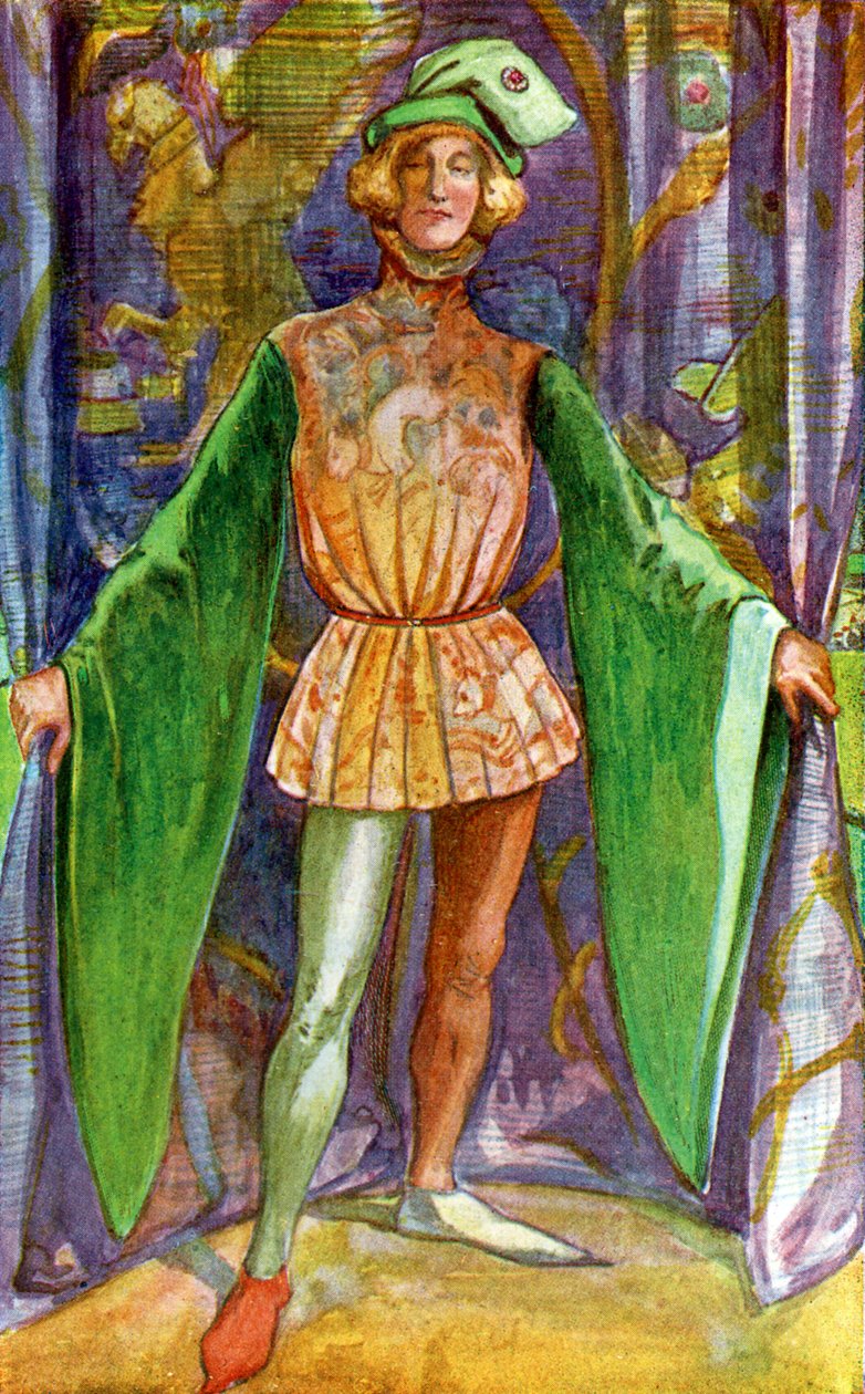 Miesten puku Henrik V:n hallituskaudella (1413-1422) tekijältä Dion Clayton Calthrop