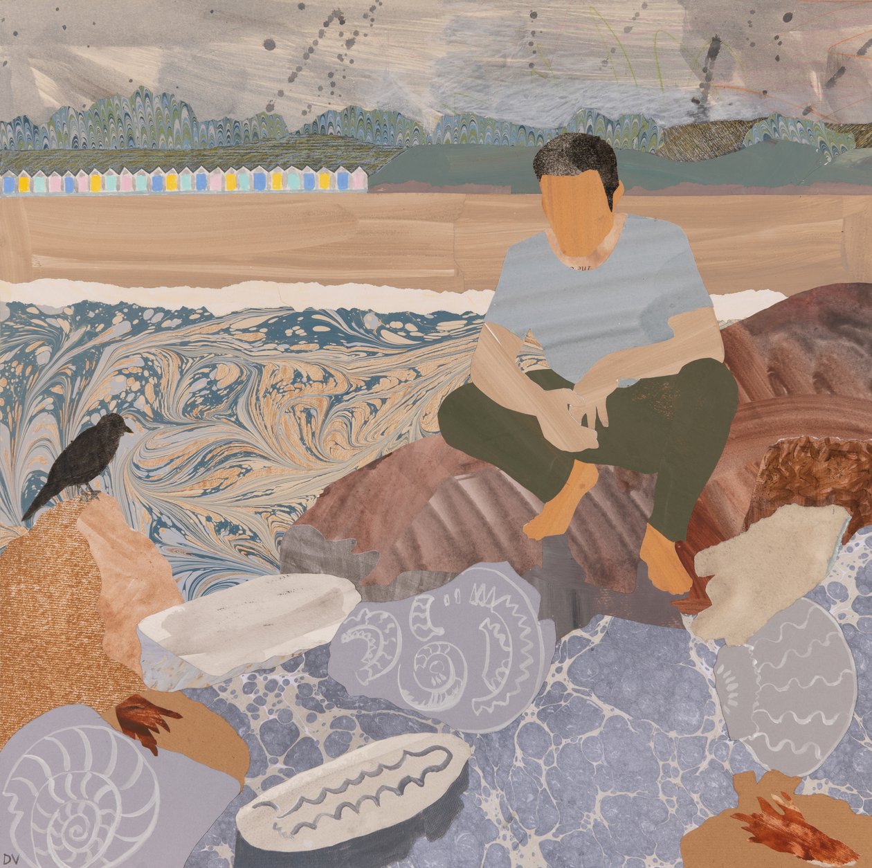 Rantamökit  fossiilit (kollaasi) tekijältä Dione Verulam