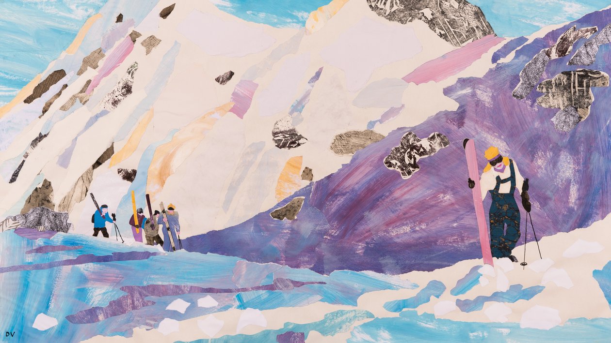 Climbing for the Powder, 2015 (kollaasi) tekijältä Dione Verulam