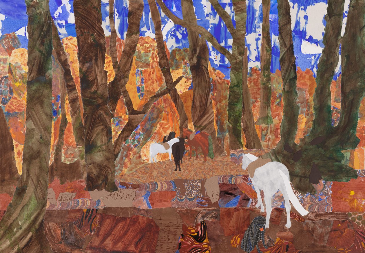 Riding Rest, 2020 (kollaasi) tekijältä Dione Verulam