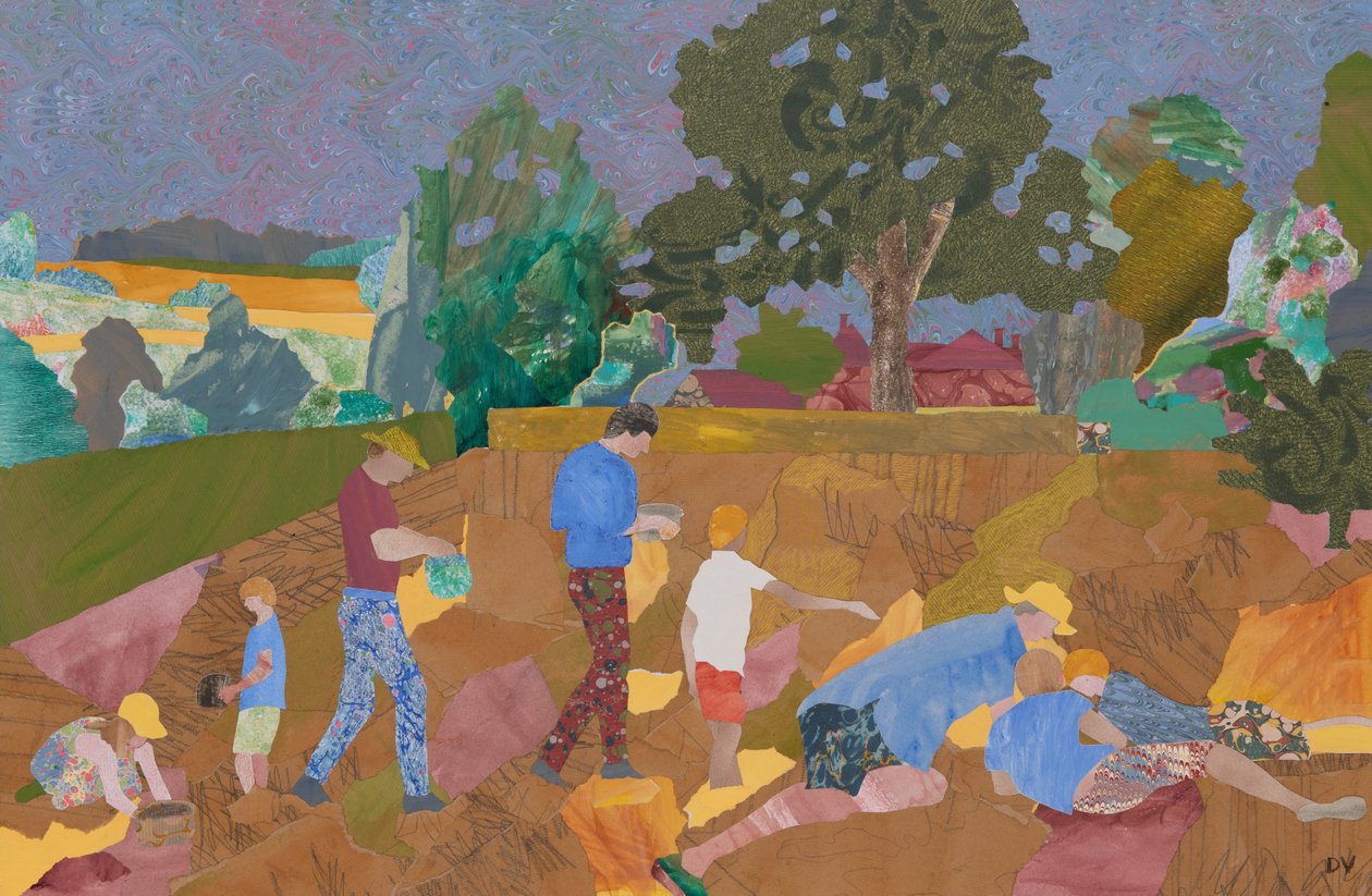 Keltaisen korren sadonkorjuu (kollaasi) tekijältä Dione Verulam