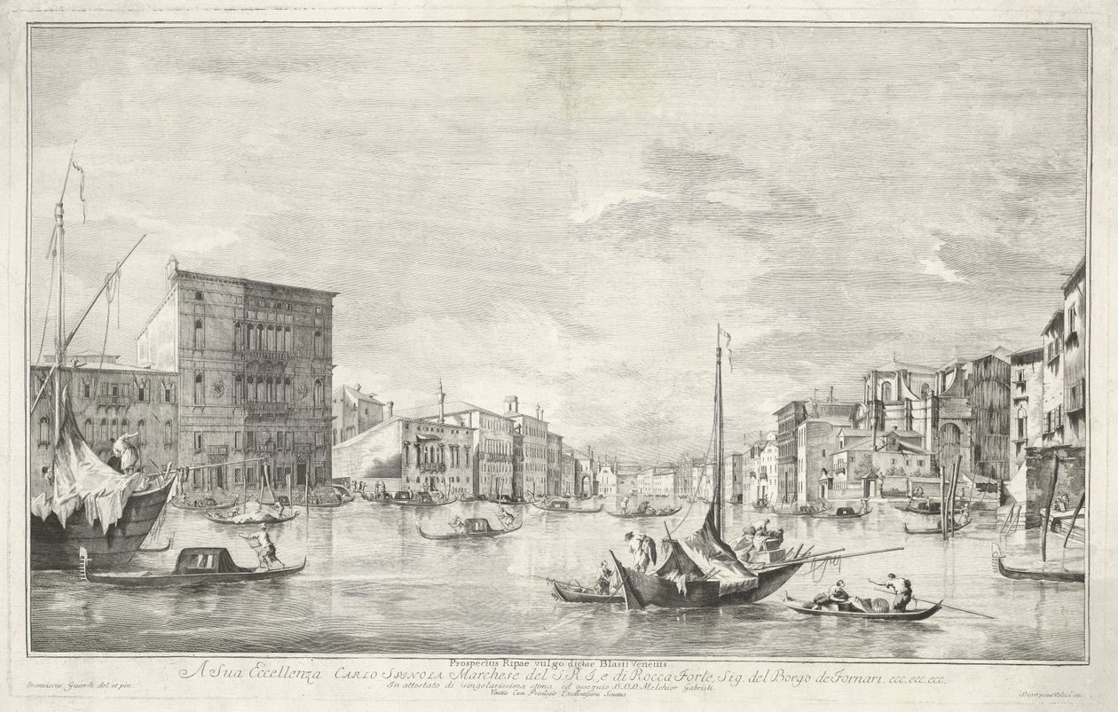 Grand Canal Venetsiassa tekijältä Dionigi Valesio