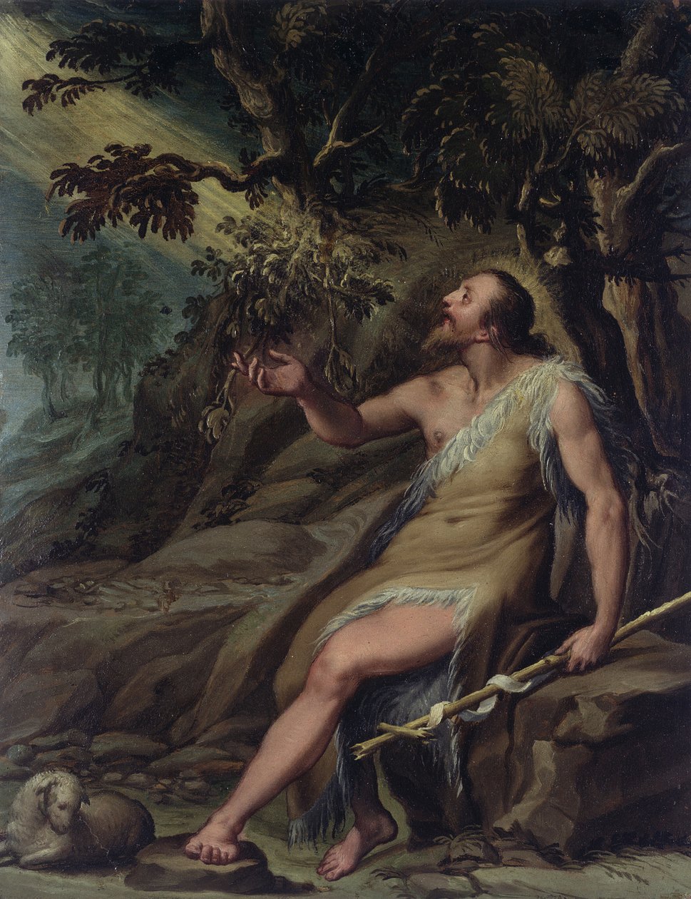 Pyhä Johannes Kastaja erämaassa, 160019. tekijältä Dionisio Calvaert