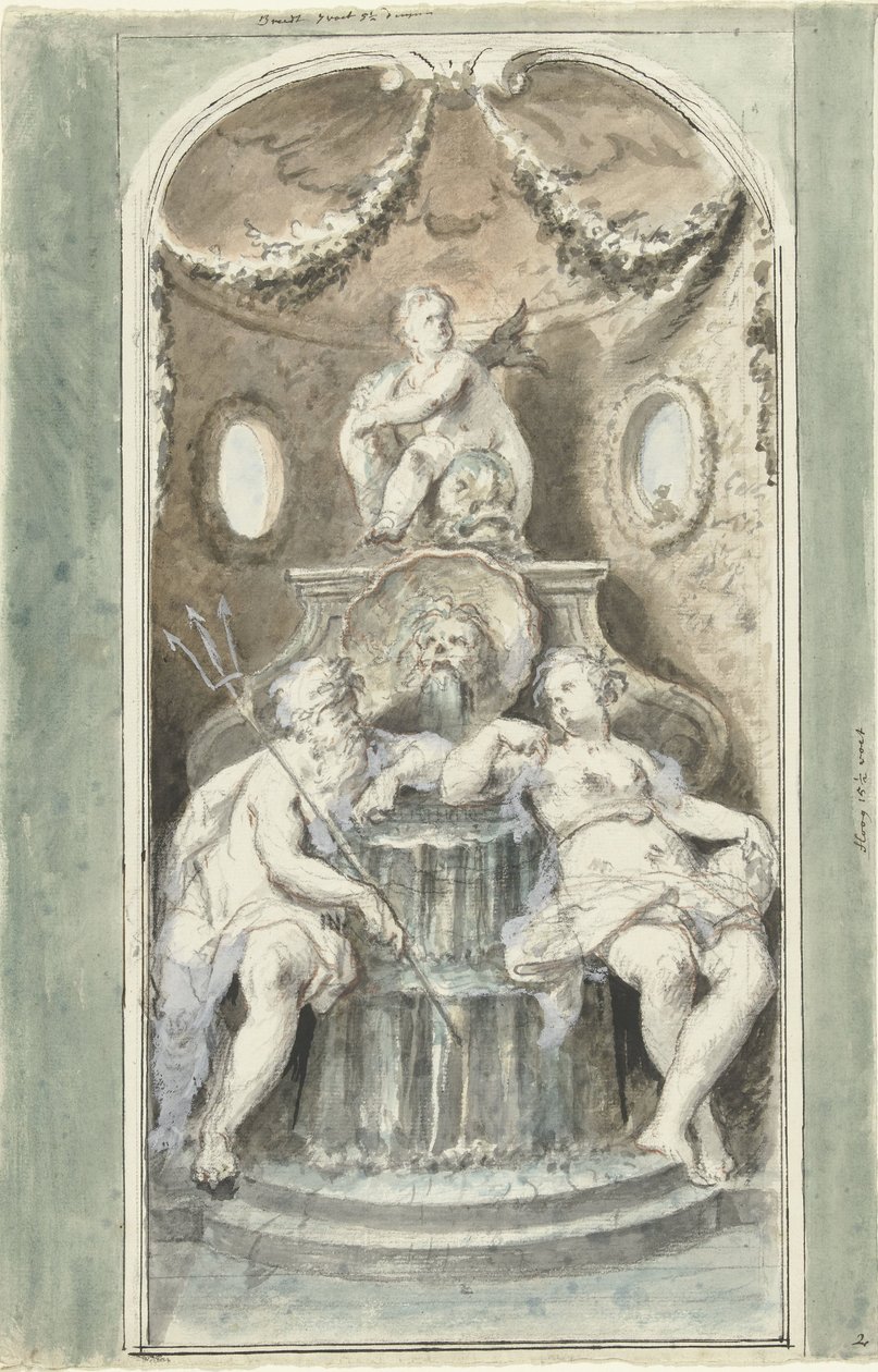 Disseny per a una pintura decorativa amb acabat de font tekijältä Dionys van Nijmegen