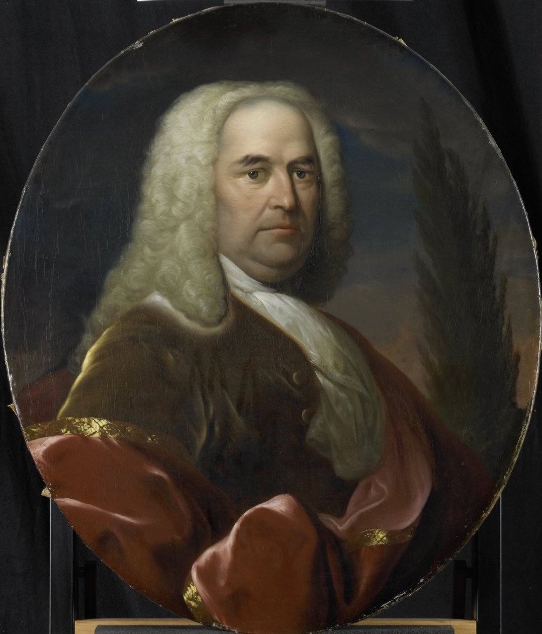 Vuonna 1734 valitun hollantilaisen Itä-Intian yhtiön Rotterdamin kamarin johtajan Hugo du Boisin muotokuva tekijältä Dionys van Nijmegen