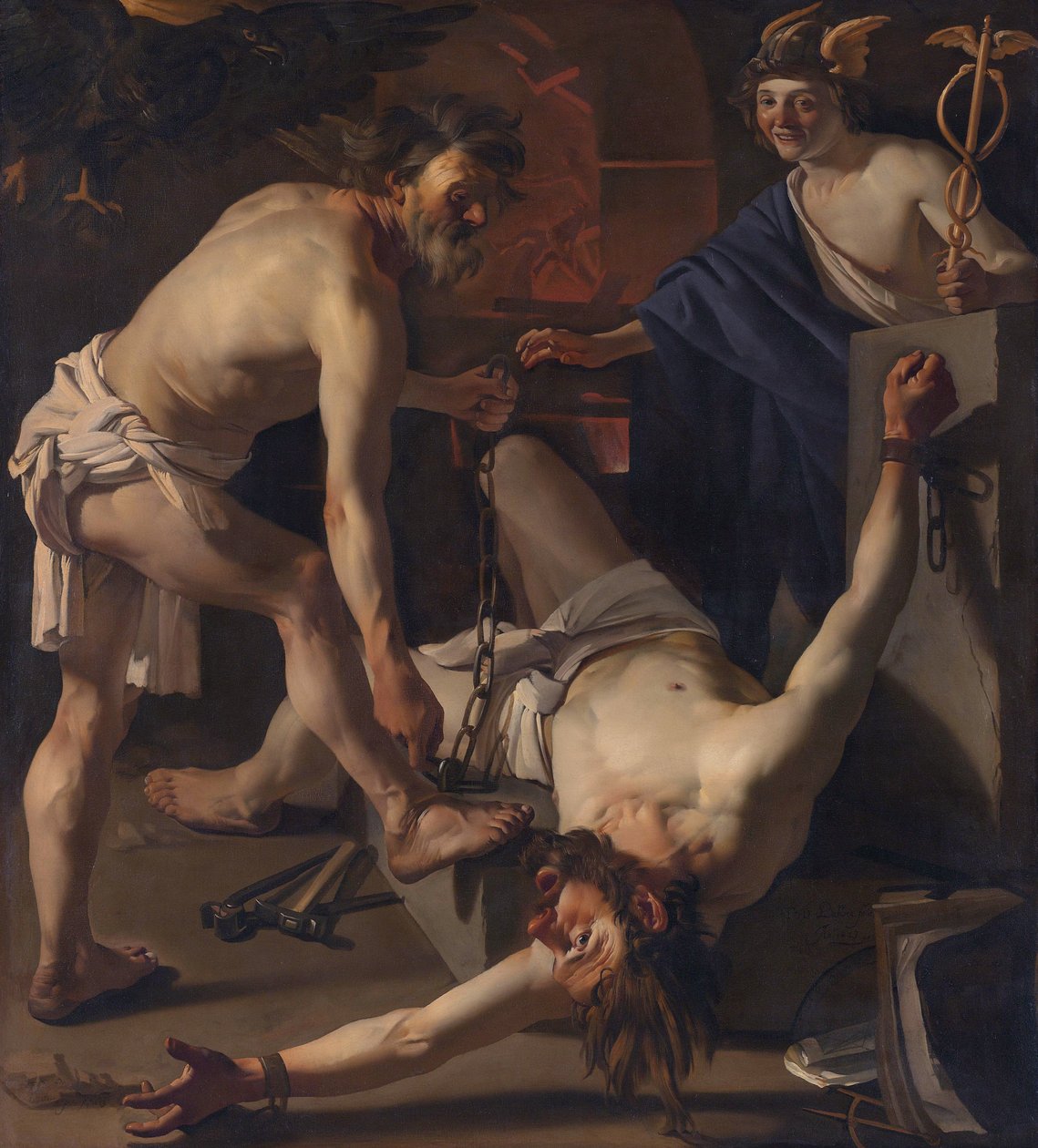 Prometheus ketjutti Vulcan tekijältä Dirck van Baburen