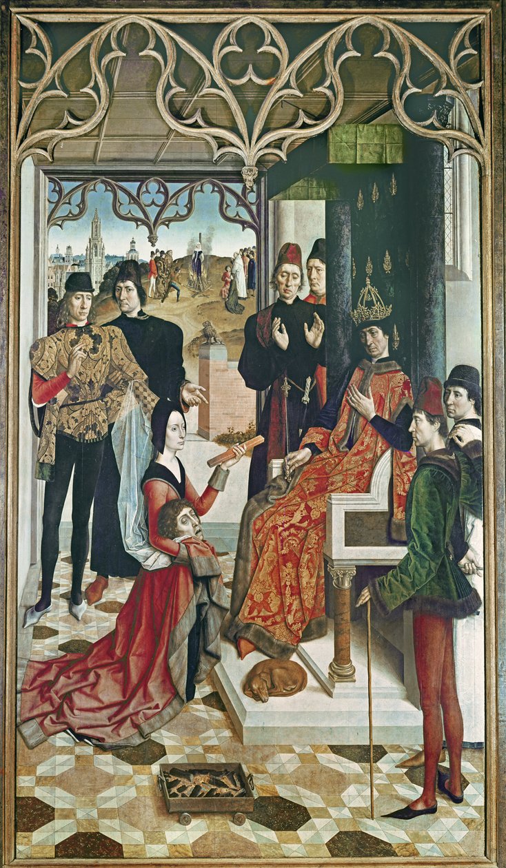 Keisari Otton tuomari: Tulioikeudenkäynti, 1471-73 (katso myös 61050) tekijältä Dirck Bouts