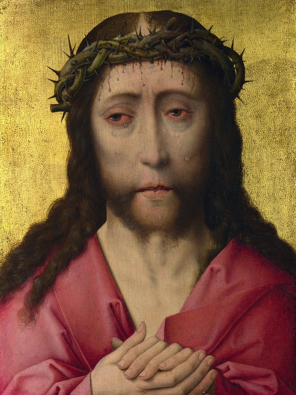 ""Surujen Kristus orjantappurakruunu"" Maalaus Dirk Boutsin (tai Dieric Boutsin) (1415-1475) työpajasta noin 1470-1475 Lontoon kansallisgalleria tekijältä Dirck Bouts