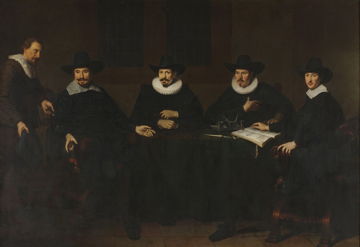 Els capitans del Saainering a Amsterdam, 1643 finlandès tekijältä Dirck Dircksz. van Santvoort
