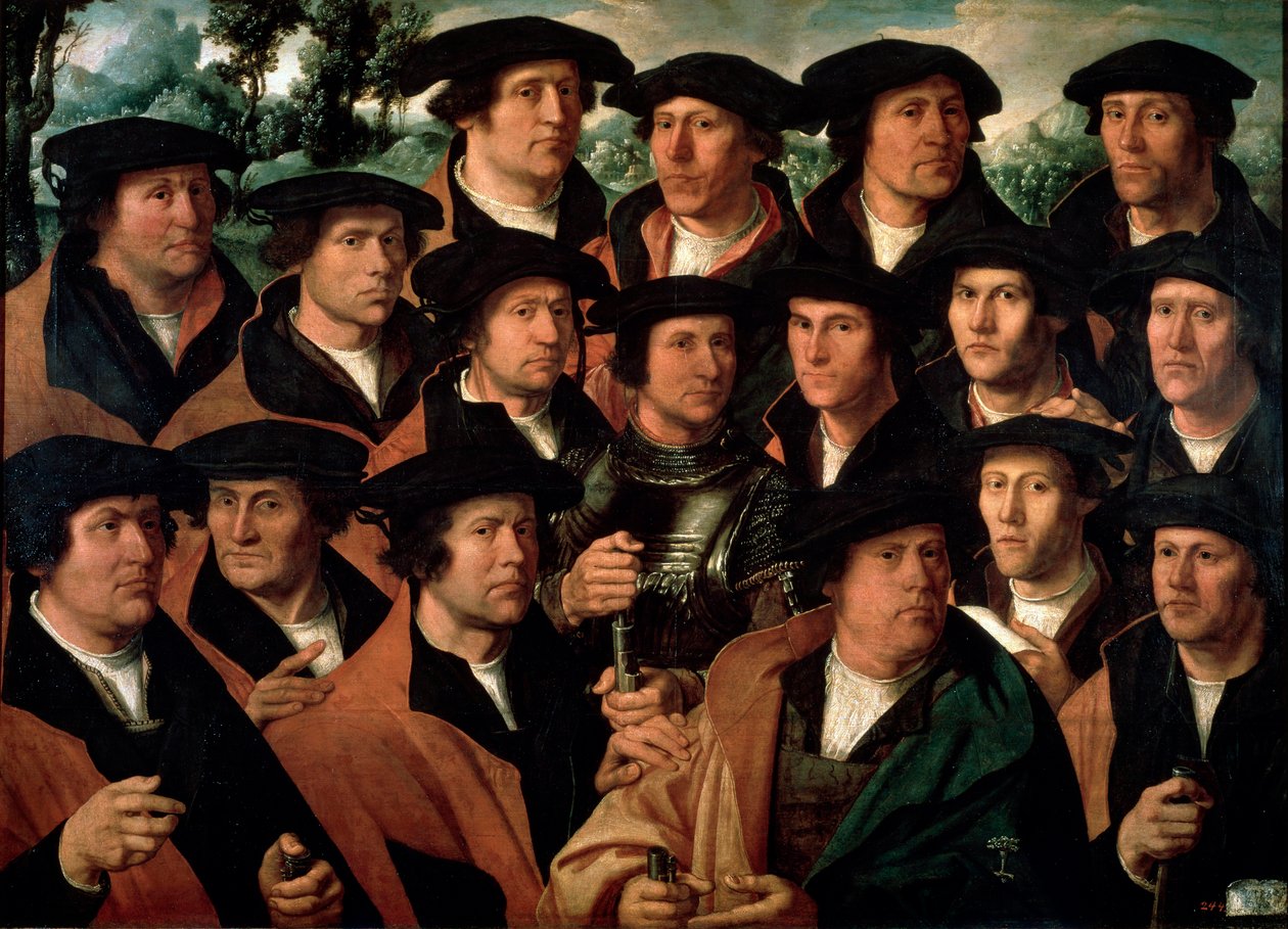Ryhmämuotokuva Amsterdam Shooting Corporationista, 1532. tekijältä Dirck Jacobsz