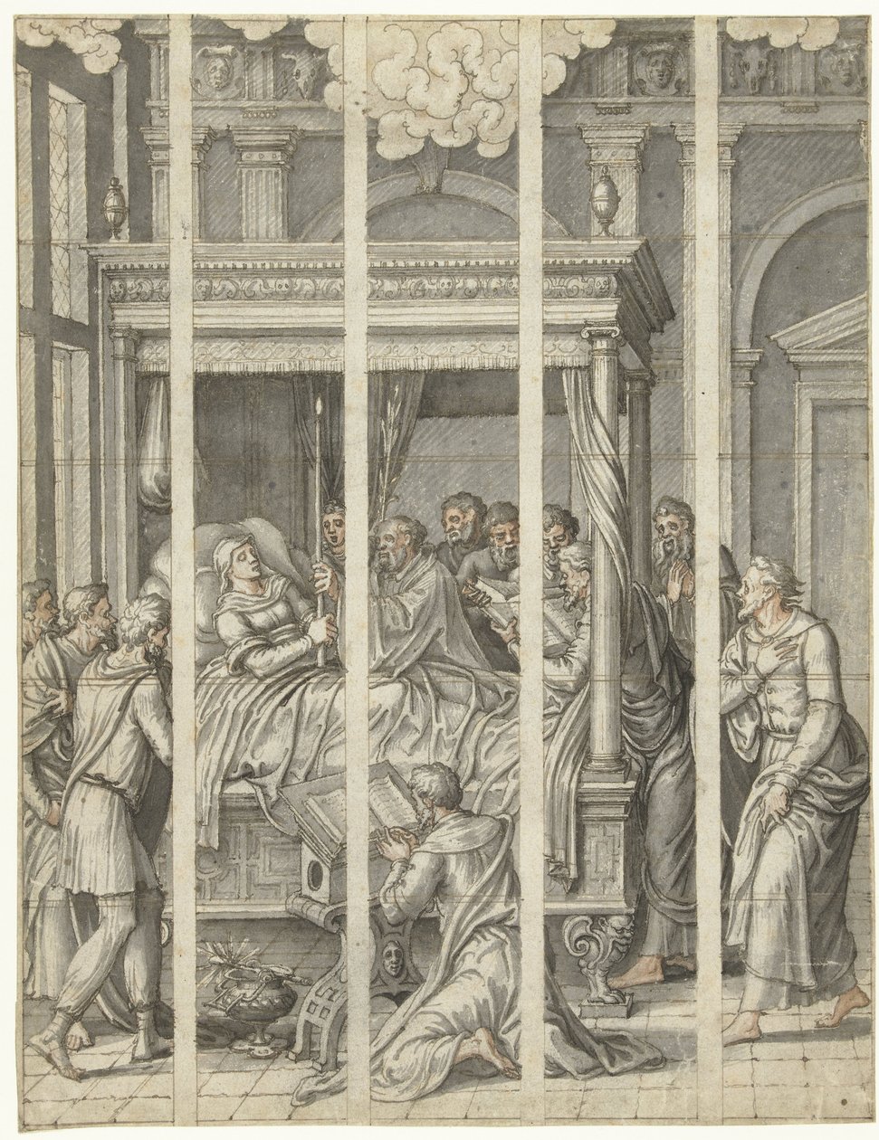 Neitsyt Marian kuolema tekijältä Dirck Pietersz. Crabeth