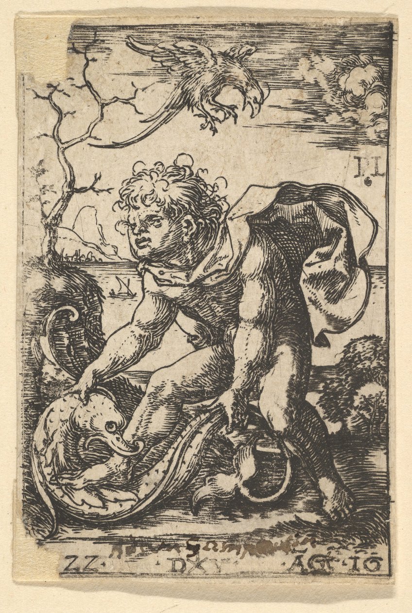 Mies kalalla, 16. elokuuta 1522. tekijältä Dirck Vellert