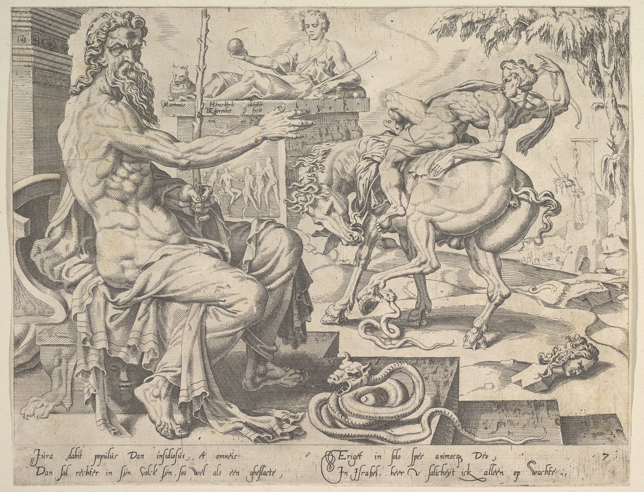 Dan, sarjasta Kaksitoista patriarkkaa, 1550. tekijältä Dirck Volkertsen Coornhert