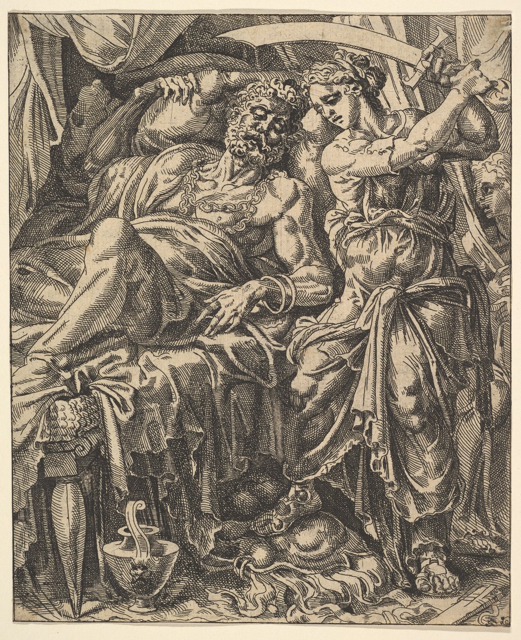 Judith Slaying Holofernes, The Story of Judith and Holofernes. tekijältä Dirck Volkertsen Coornhert