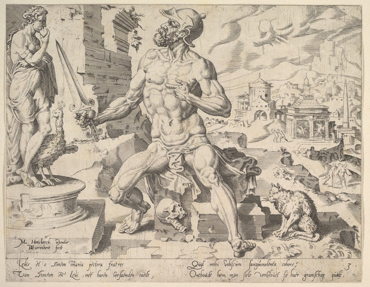 Simeon, sarjasta Kaksitoista patriarkkaa, 1550. tekijältä Dirck Volkertsen Coornhert