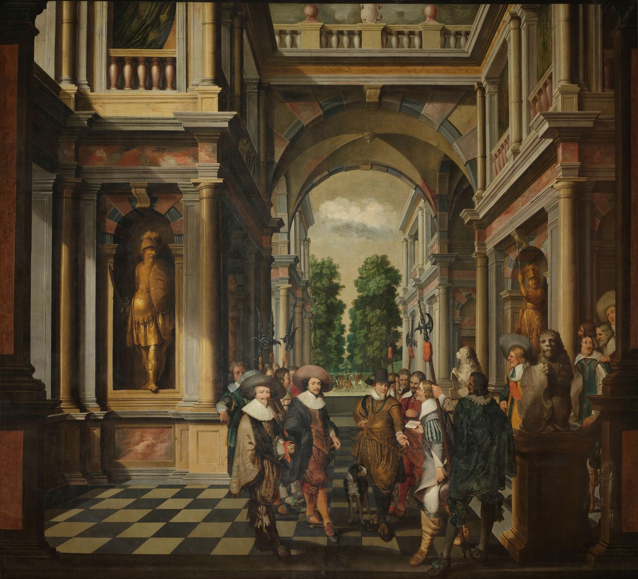 Seitsemänosainen koristeellinen sekvenssi: Galleria tekijältä Dirck van Delen
