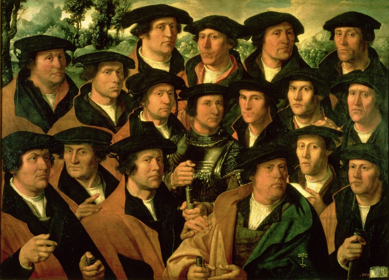 Ryhmämuotokuva Amsterdamin ammuntakomppaniasta, 1532 tekijältä Dirk Jacobsz