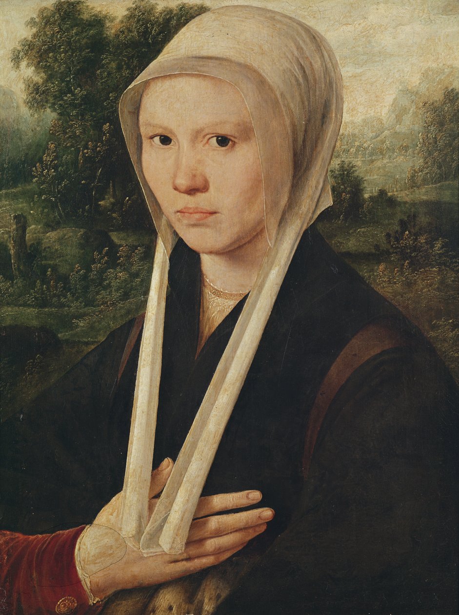 Nuoren naisen muotokuva, noin 1530 tekijältä Dirk Jacobsz