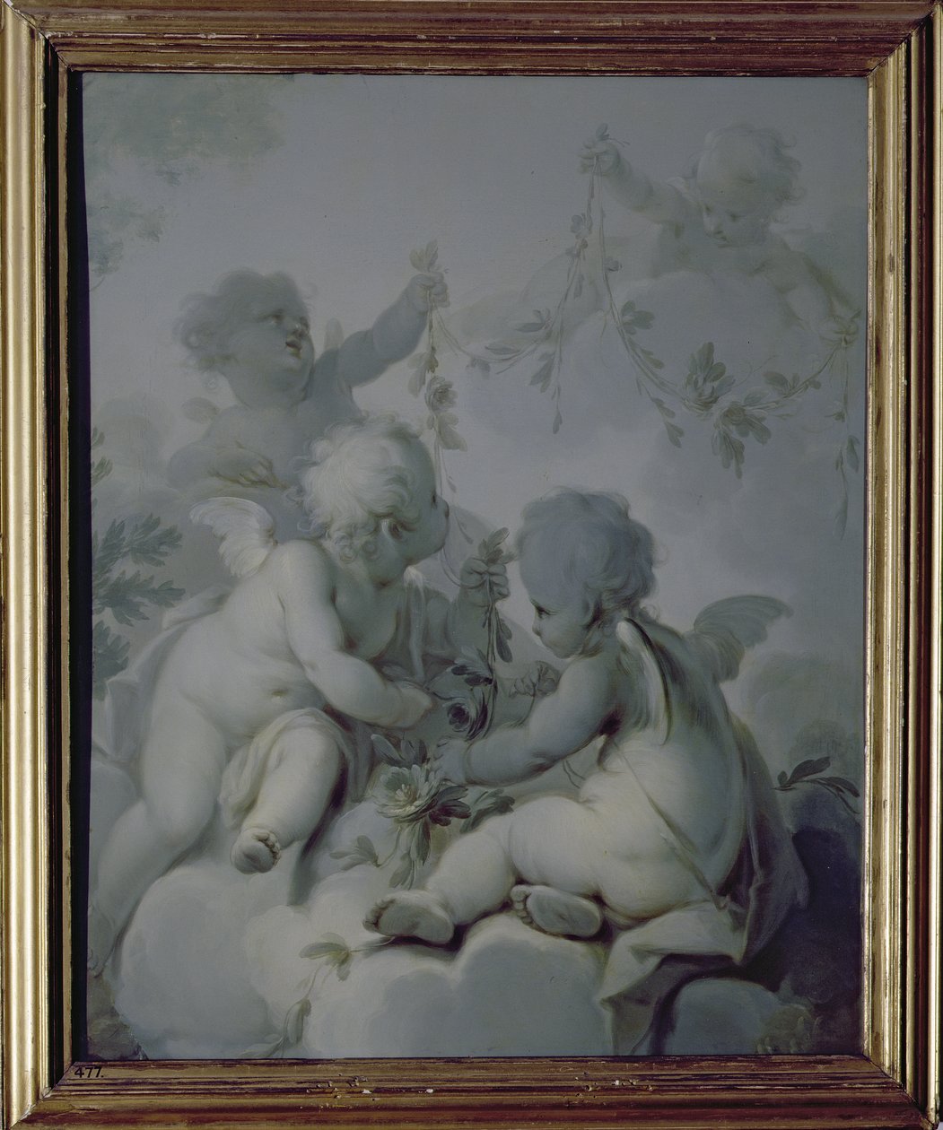 Kolme Cupidoa, n. 1775 tekijältä Dirk van der Aa