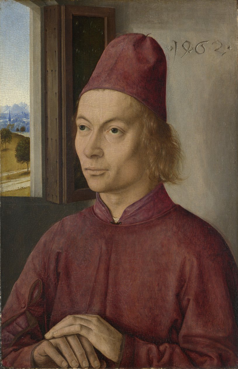 Miehen muotokuva Jan van Winckele, 1462 tekijältä Dirk Bouts