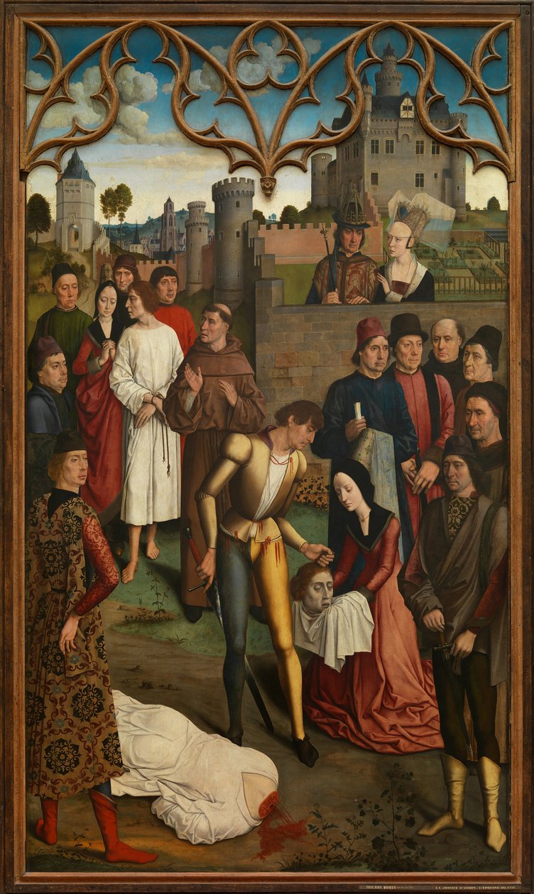 Keisari Otto III:n tuomari: Viattoman kreivin mestaus, 1471-1475 tekijältä Dirk Bouts