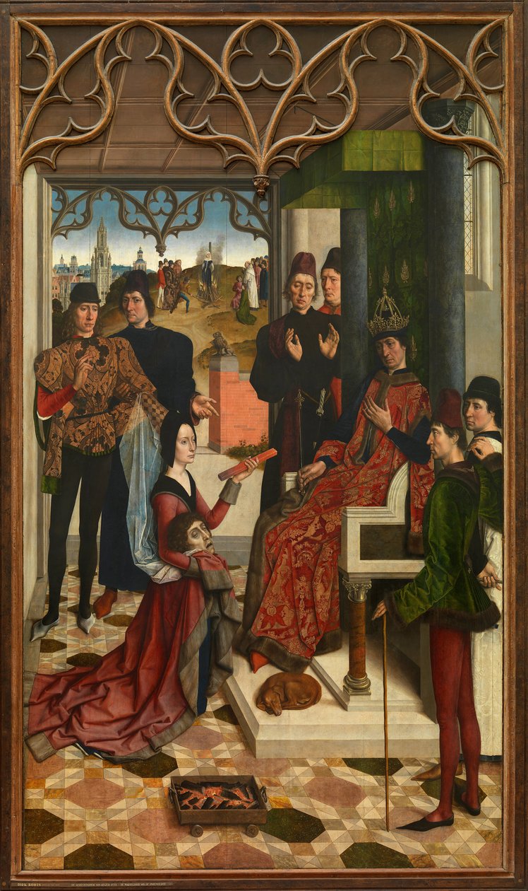 Keisari Otto III:n tuomari: Tulikoettelemus, 1471-1475 tekijältä Dirk Bouts