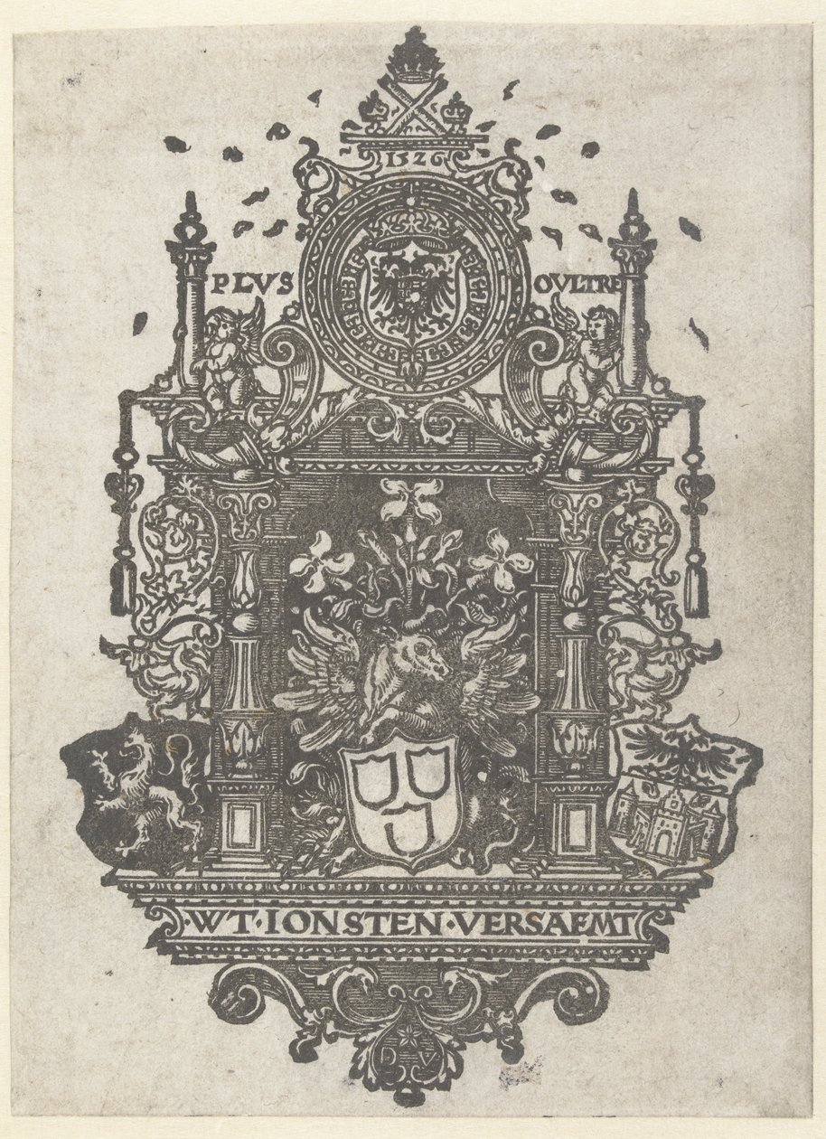 Antwerpenin Pyhän Luukkaan killan vaakuna, 1526. tekijältä Dirk Jacobsz Vellert