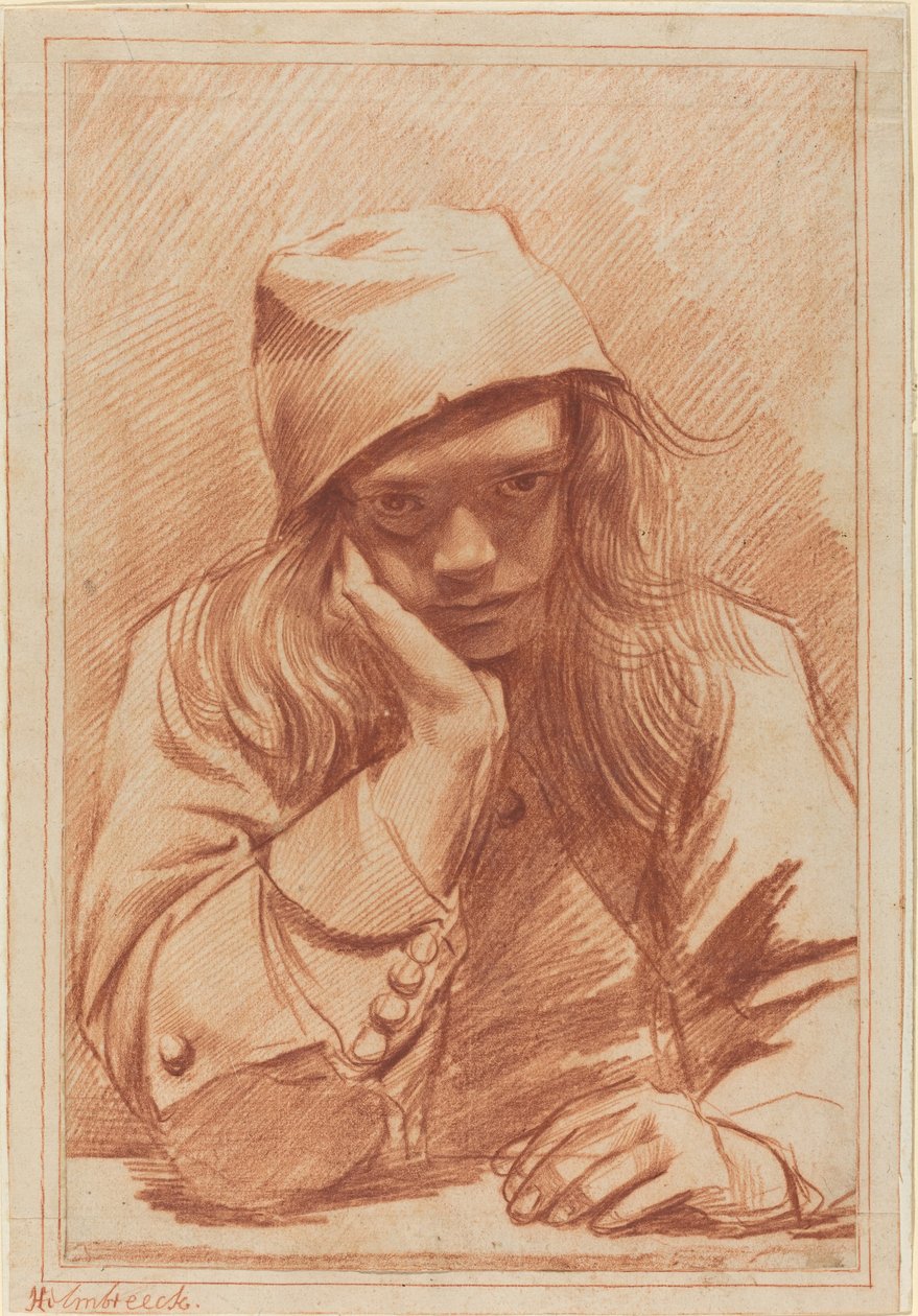 Omakuva, noin 1633-96 (punaliitu). tekijältä Dirk Theodor Helmbrecker
