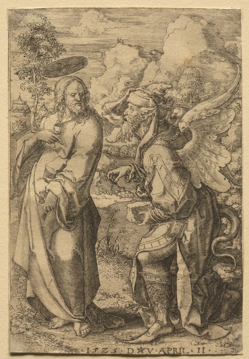 Kristuksen kiusaus, 1525. tekijältä Dirk Vellert