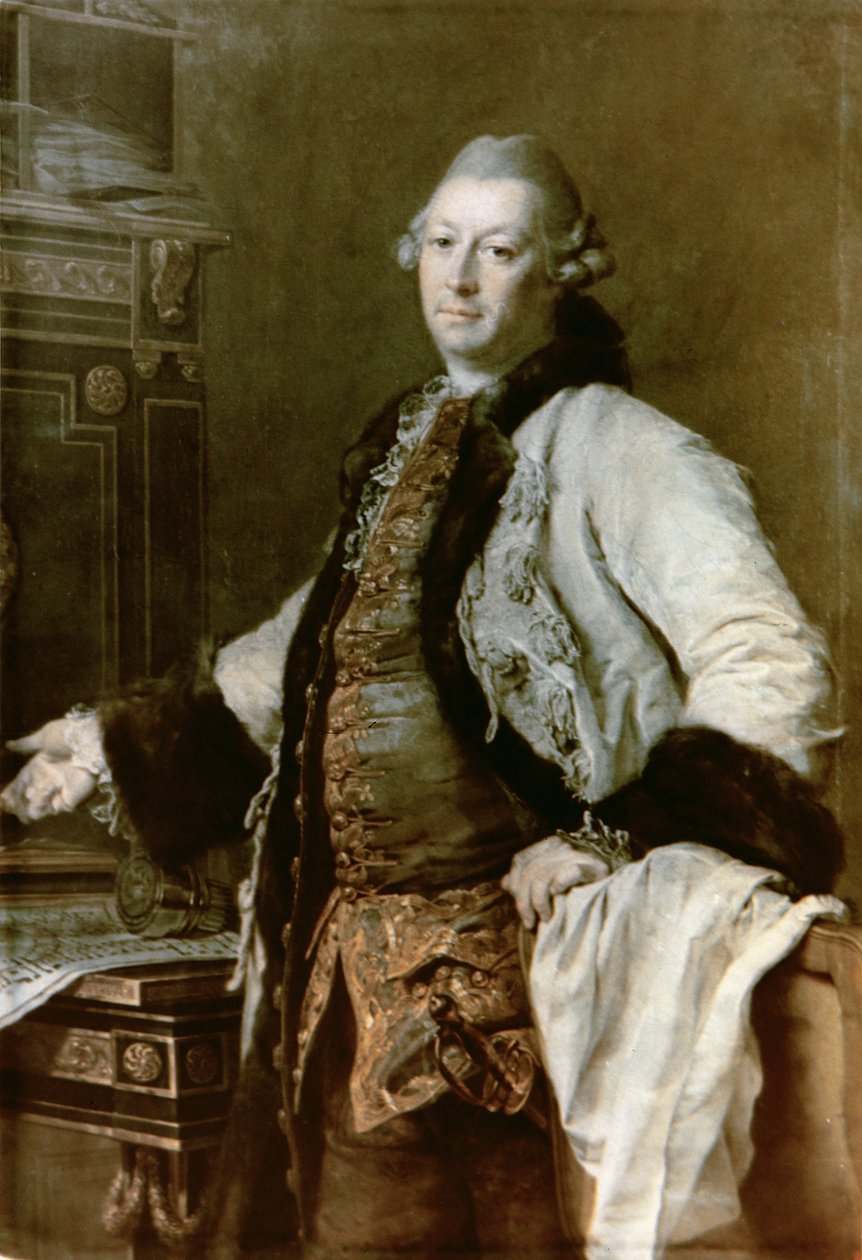 Muotokuva Aleksandr Filippovich Kokorinovista (1726-72) Arkkitehti, johtaja ja Taideakatemian ensimmäinen rehtori, 1769 tekijältä Dmitri Grigorievich Levitsky
