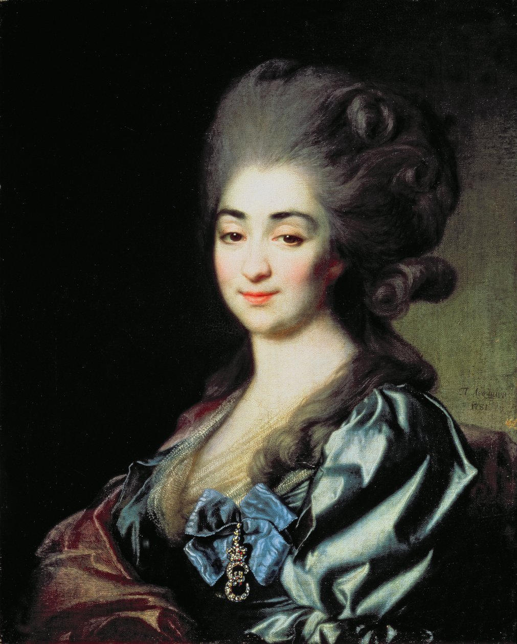 Prinsessat Praskovya Nikolaevna Repninan (1756-84) muotokuva 1781 tekijältä Dmitri Grigorievich Levitsky