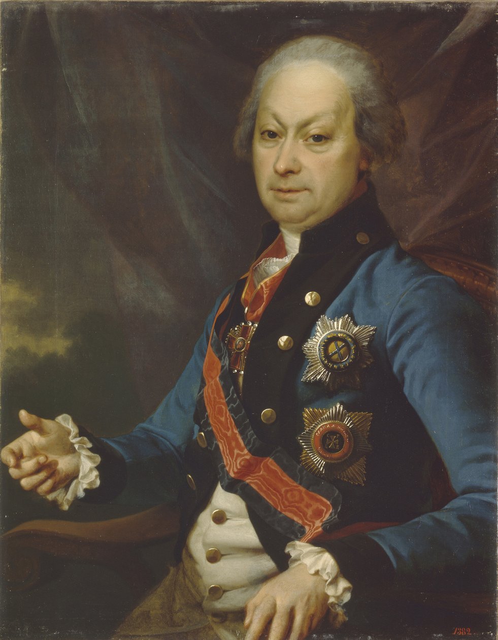 Aleksei Melgunovin muotokuva 1722-1788, 1790 tekijältä Dmitri Grigorievich Levitsky