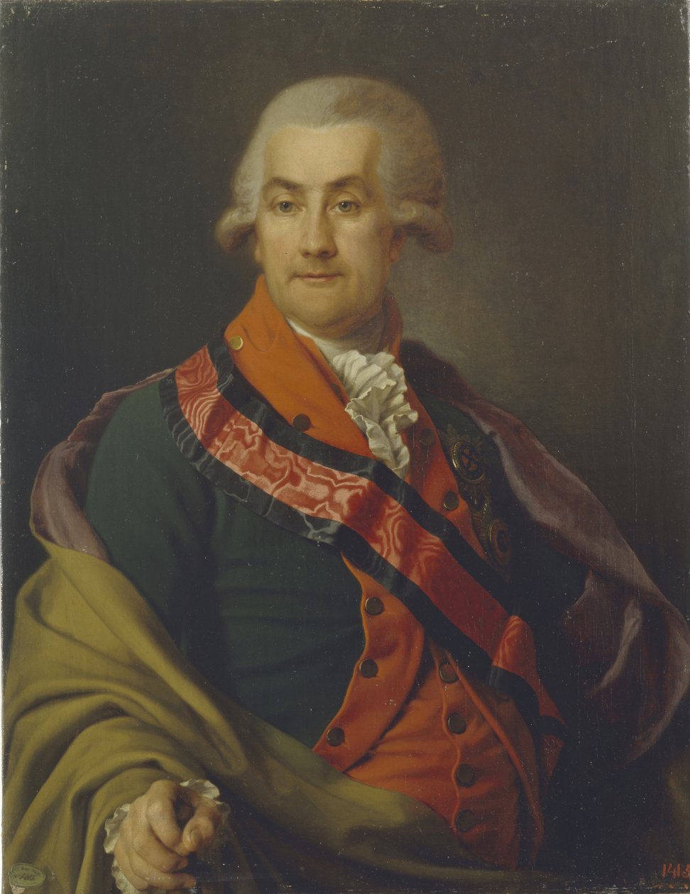 Kreivi Otto Heinrich Igelströmin muotokuva 1737-1817, 1790 tekijältä Dmitri Grigorievich Levitsky