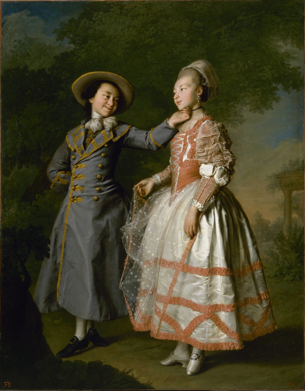 Jekaterina Hruštšovan ja kreivitär Jekaterina Khovanskajan muotokuva, 1773 tekijältä Dmitri Grigorievich Levitsky