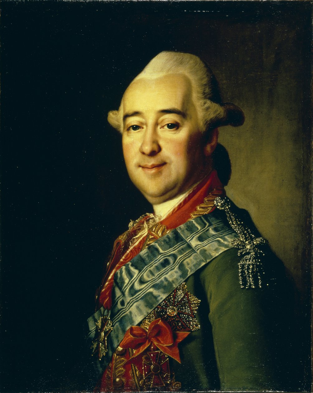 Kenraali Mihail Krechetnikovin muotokuva 1729-1793, 1770p tekijältä Dmitri Grigorievich Levitsky