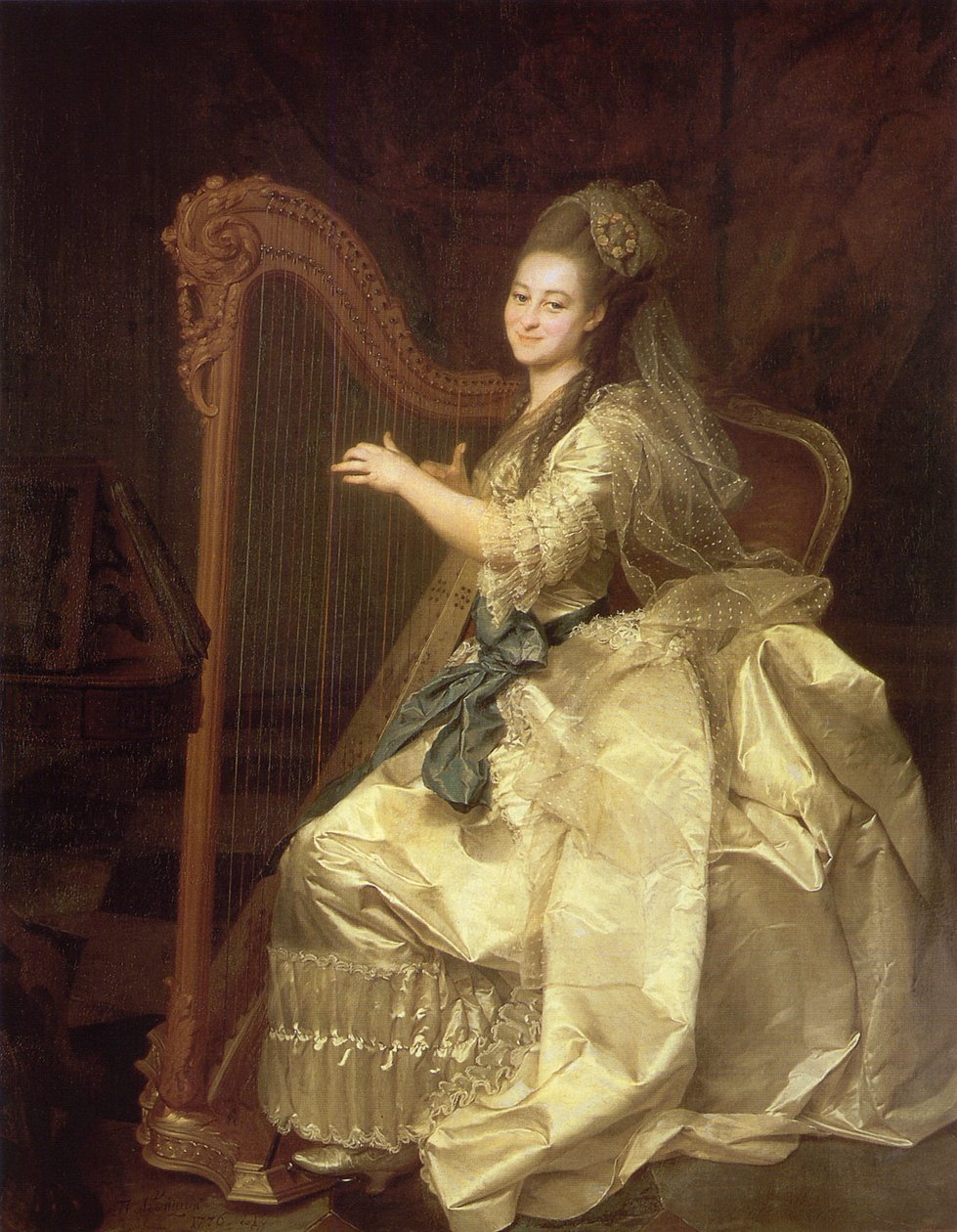Glaphira Ivanovna Alymovan muotokuva 1758-1826, 1776 tekijältä Dmitri Grigorievich Levitsky