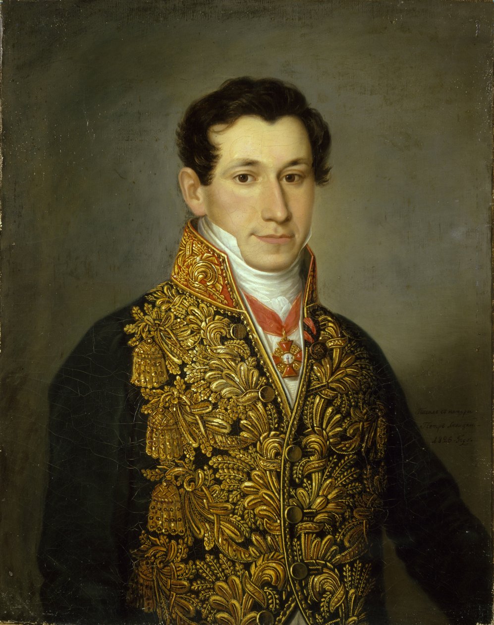 Grigori Mitusovin muotokuva 1795-1871, 1826 tekijältä Dmitri Grigorievich Levitsky
