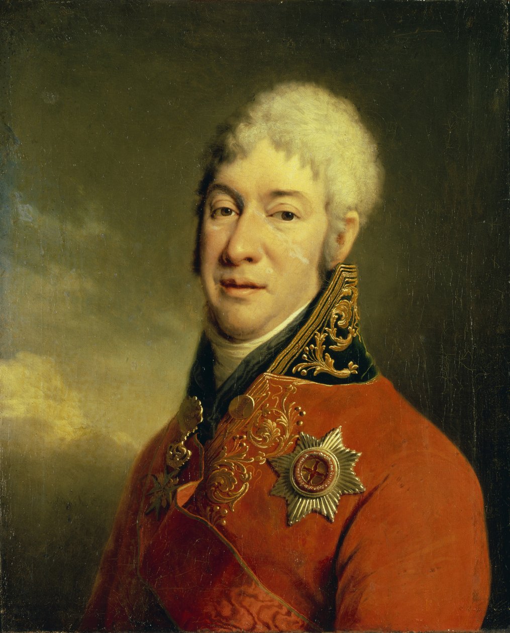 Muotokuva: Ivan Vladimirovich Lopukhin 1756-1816, filosofi, mystikko, kirjailija ja humanitaarinen, 1802-1804 tekijältä Dmitri Grigorievich Levitsky