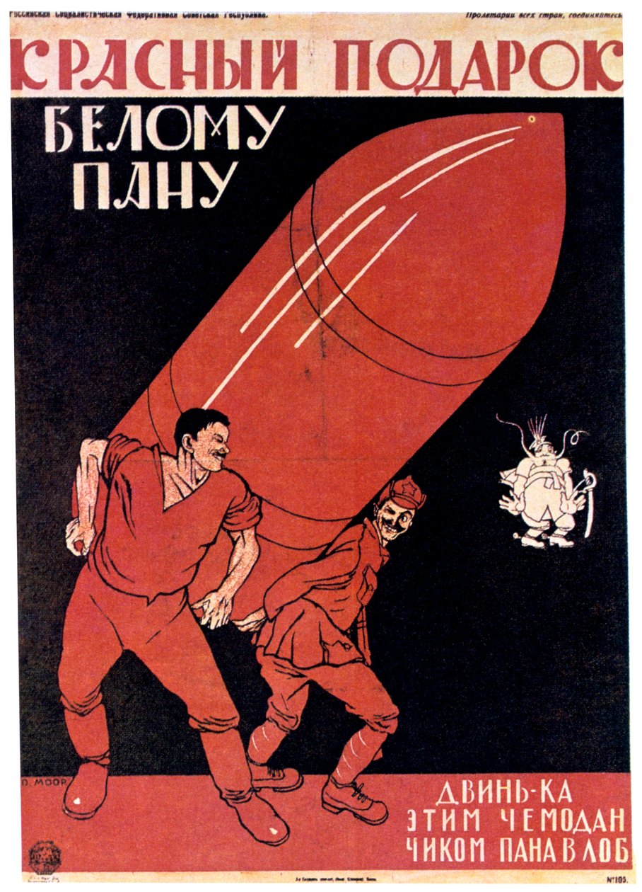 Punainen lahja valkoiselle mestarille, 1920. tekijältä Dmitriy Stakhievich Moor
