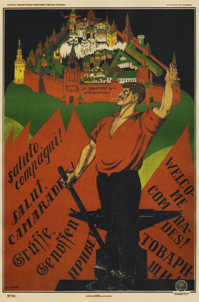 Eläköön 3. International!, 1920 tekijältä Dmitriy Stakhievich Moor