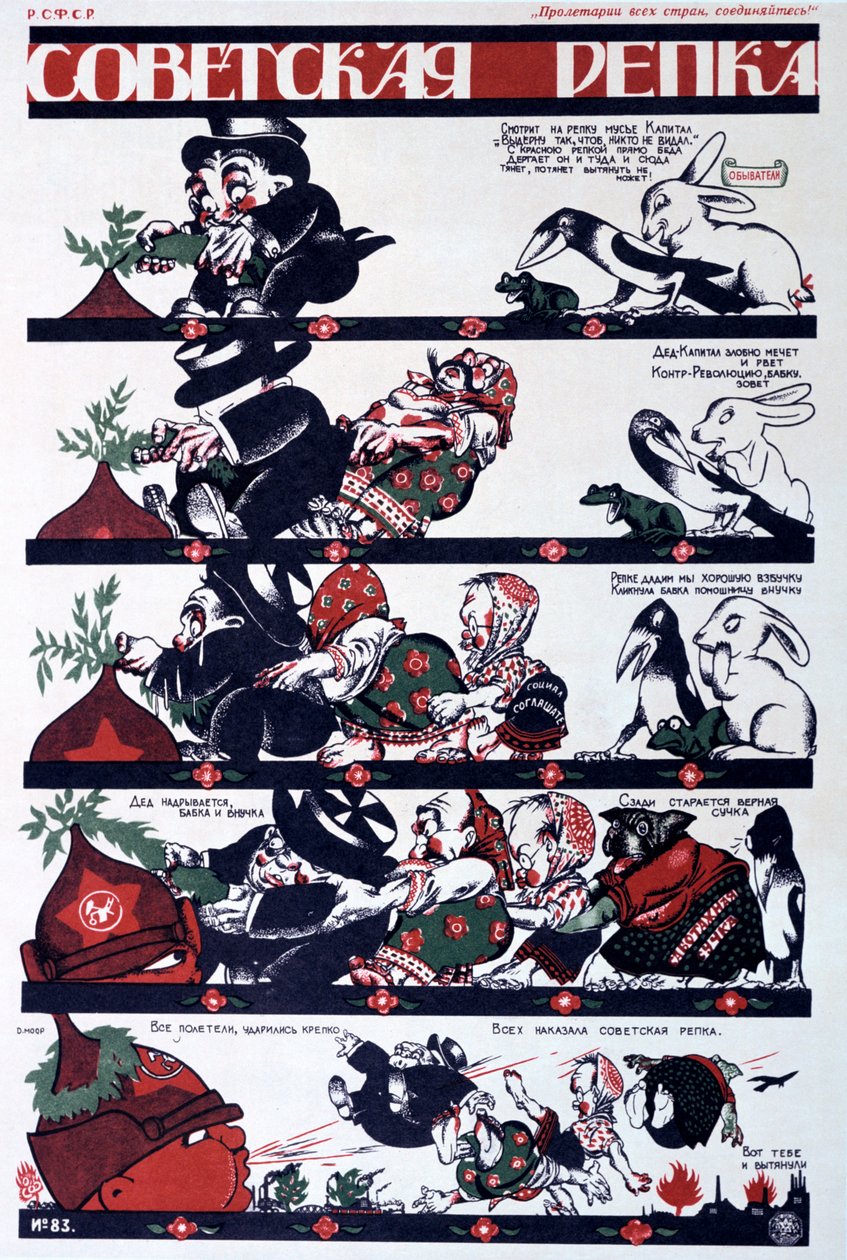 Neuvostoliiton poliittinen juliste, 1920 tekijältä Dmitriy Stakhievich Moor