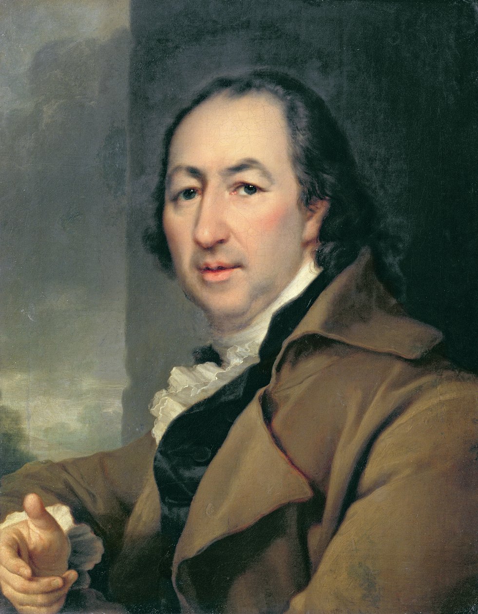 Venäläisen kirjailijan Nikolai Ivanovitš Novikovin muotokuva, 1797 (1744-1818) tekijältä Dmitri Grigorievich Levitsky