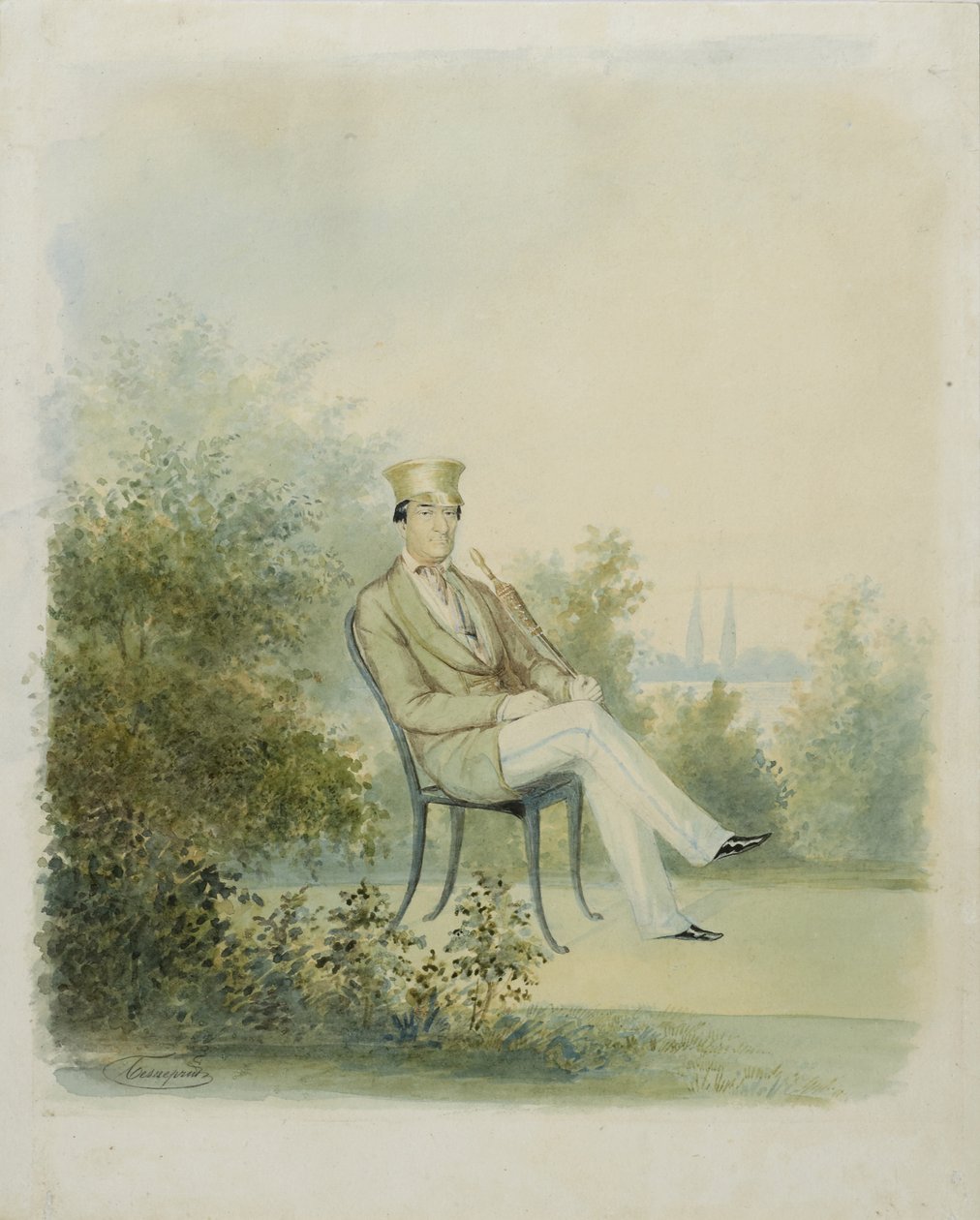 Grigori Stepanovitš Tarnovskyn muotokuva, 1840-luvun loppu tekijältä Dmitry Ivanovich Bezperchy