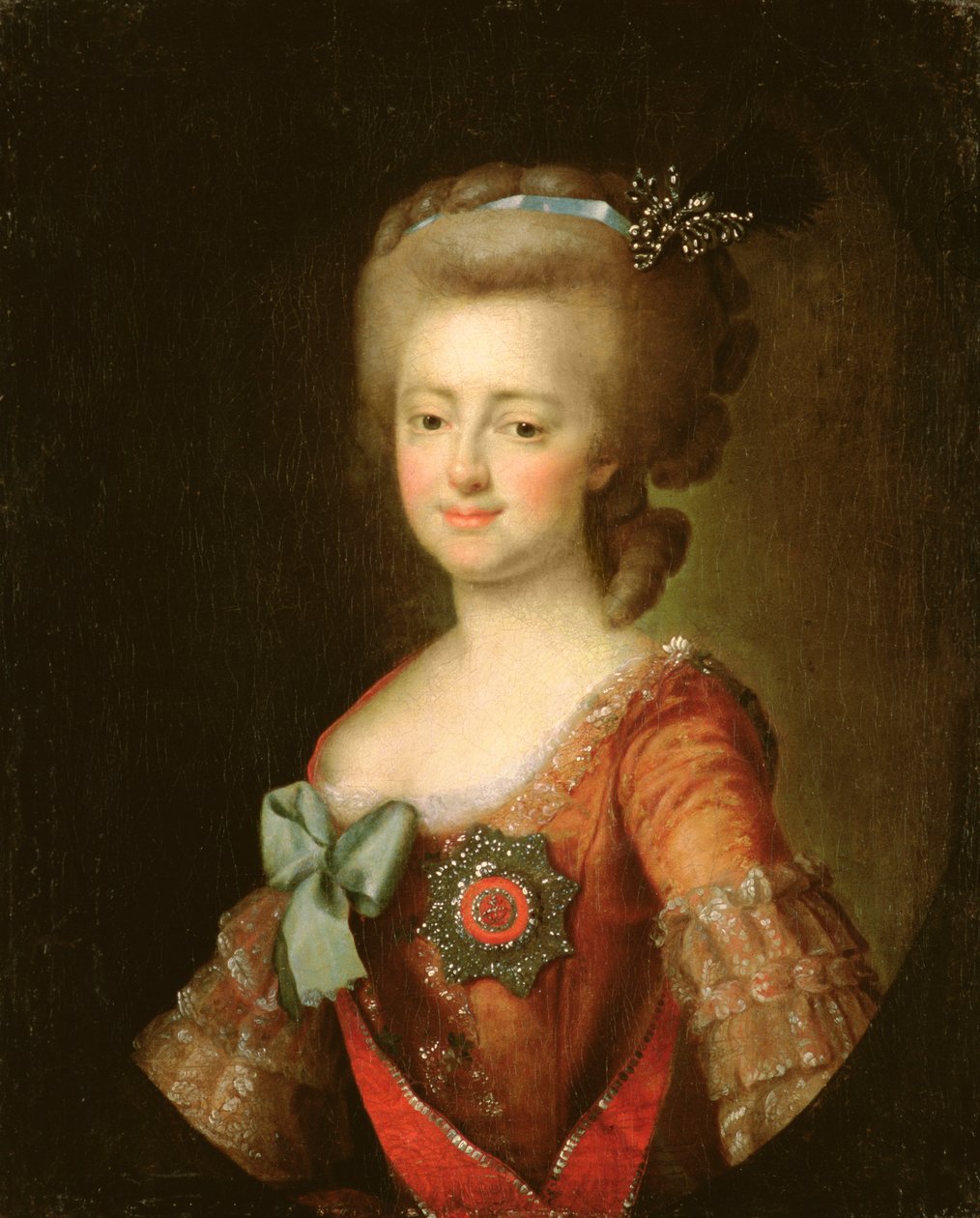 Suurherttuatar Maria Fjodorovnan (1759-1828) muotokuva n. 1780-90 tekijältä Dmitri Grigorievich Levitsky