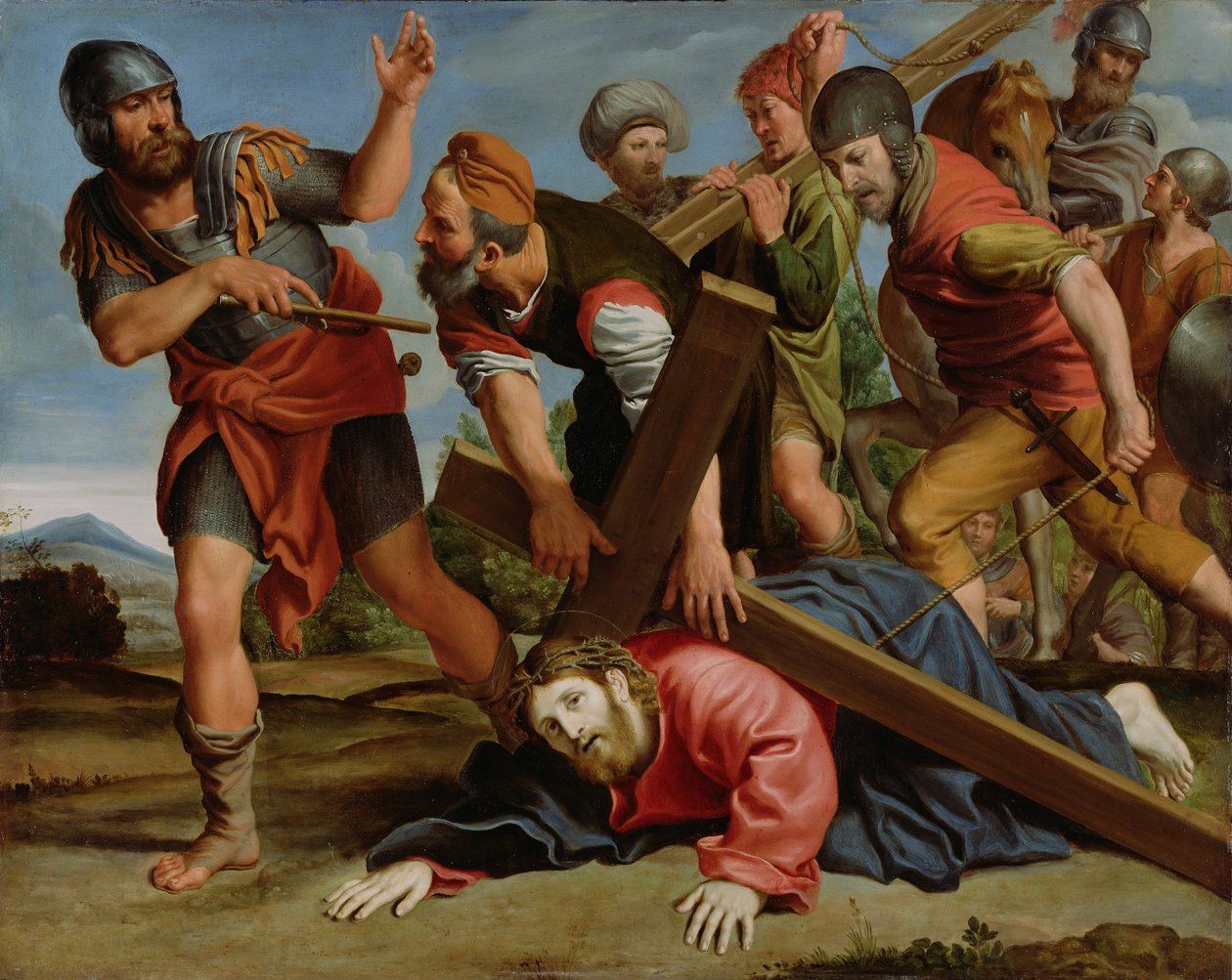 Tie Golgatalle tekijältä Domenichino