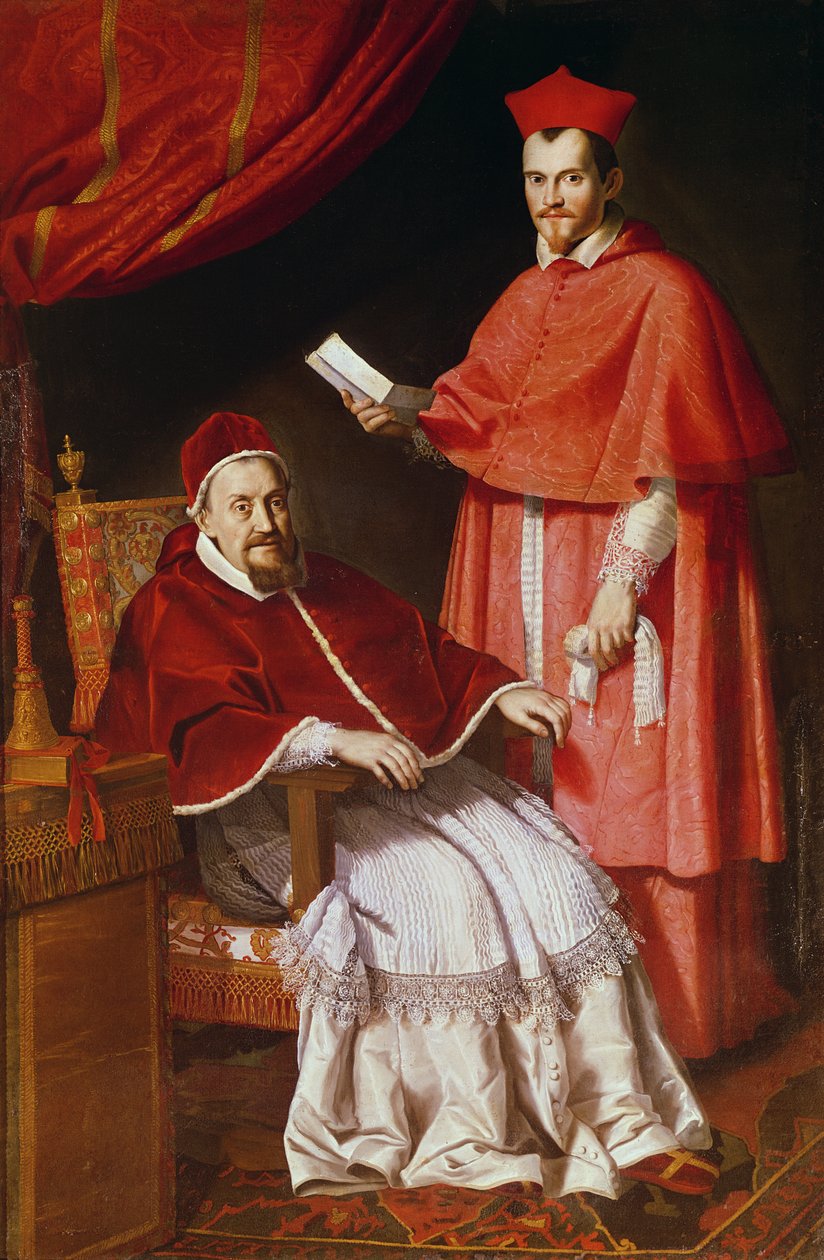 Paavi Gregorius XV:n ja Ludovico Ludovisin muotokuva tekijältä Domenichino