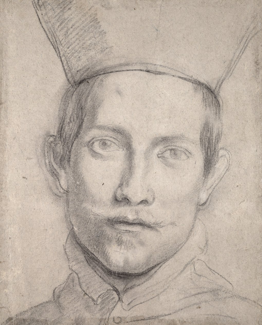Kardinaalin muotokuva (musta liitu paperille) tekijältä Domenichino