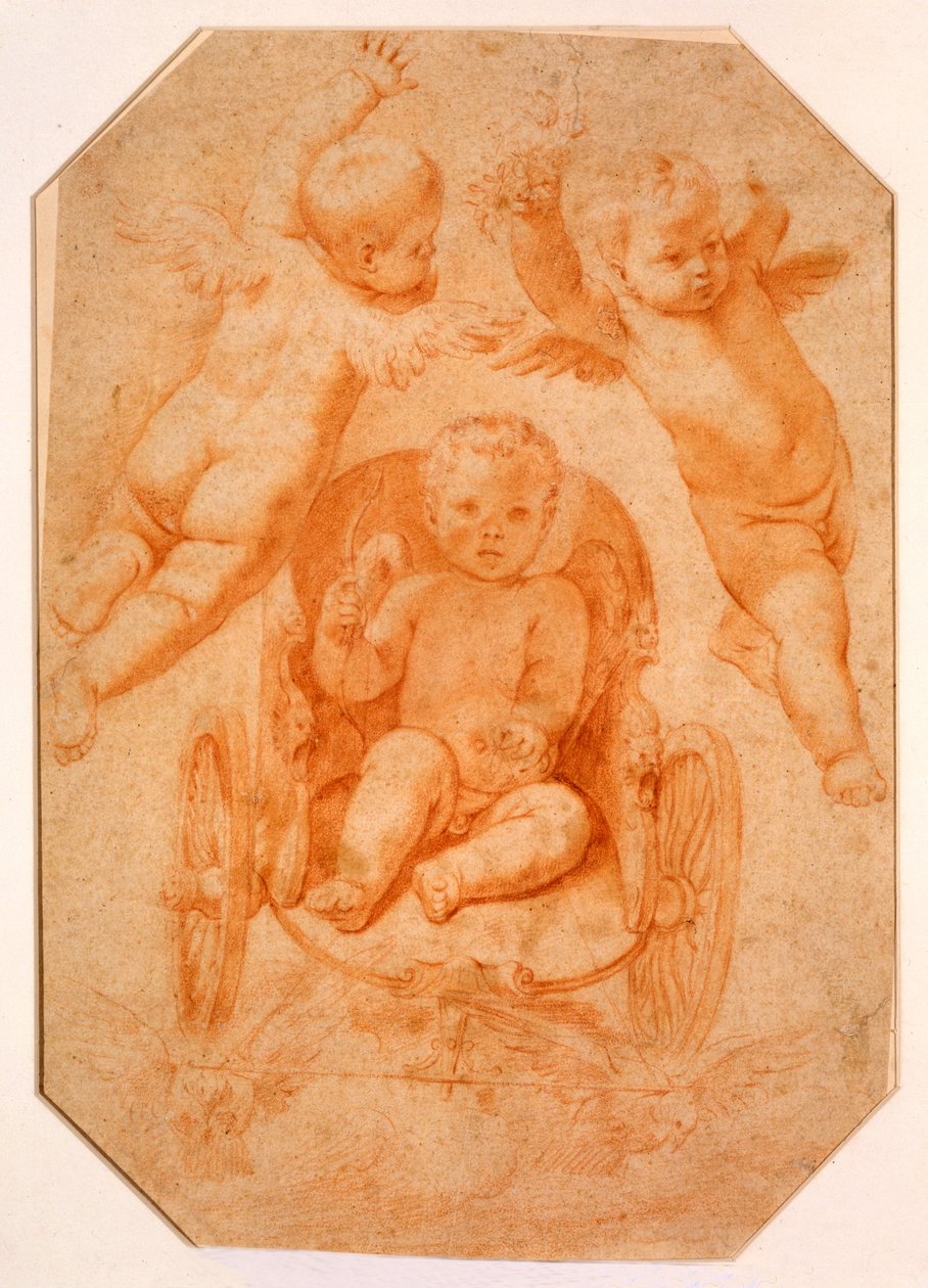Rakkauden voitto (liitu paperille) tekijältä Domenichino